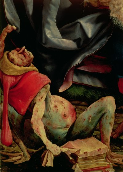 Suffering Man (detail) by Matthias Grünewald